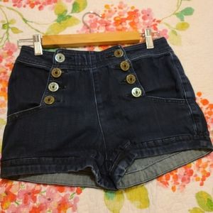 Dark Blue Jean Shorts
